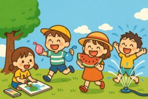 祇王小学校の７月の予定について